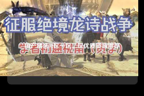 国产精选91区一区二区优质资源推荐
