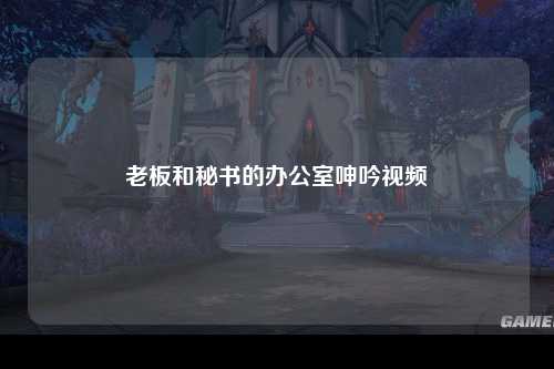 老板和秘书的办公室呻吟视频